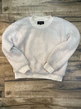 Truth Cream Sherpa Crewneck Sweater